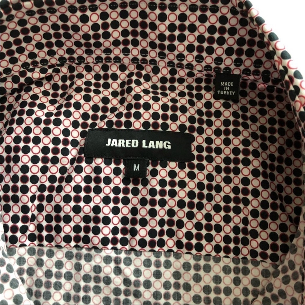Jared Lang Pattern Long Sleeve Button Down Shirt M - image 5